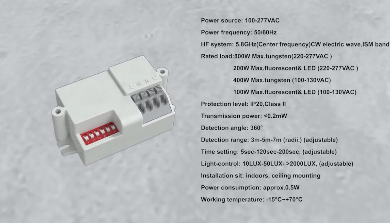 PDLUX ने PD-MV1031-5.8GHz 360 ° माइक्रोवेव मोशन सेंसर स्मार्ट लाइटिंग और सुरक्षा के लिए लॉन्च किया