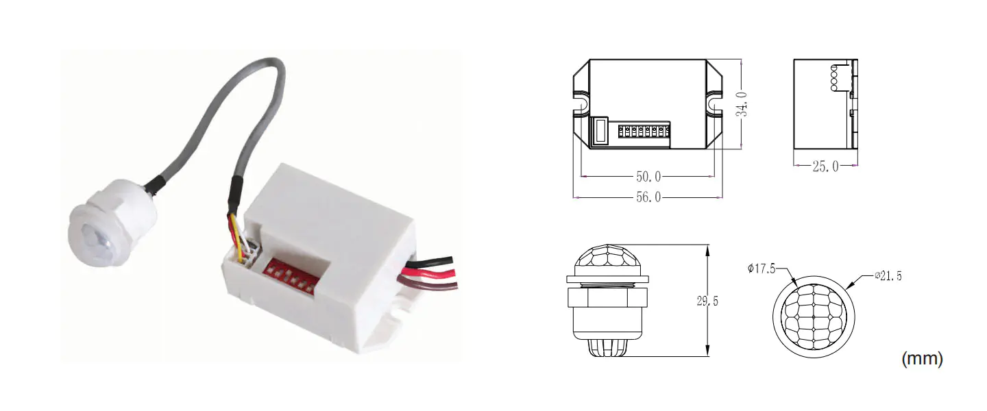 PIR Motion Sensor Smart Detector 220-240V/100-130V AC